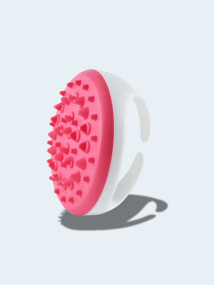Brosse de Massage Anti-Cellulite Silicone – Douche, Circulation et Soin rose