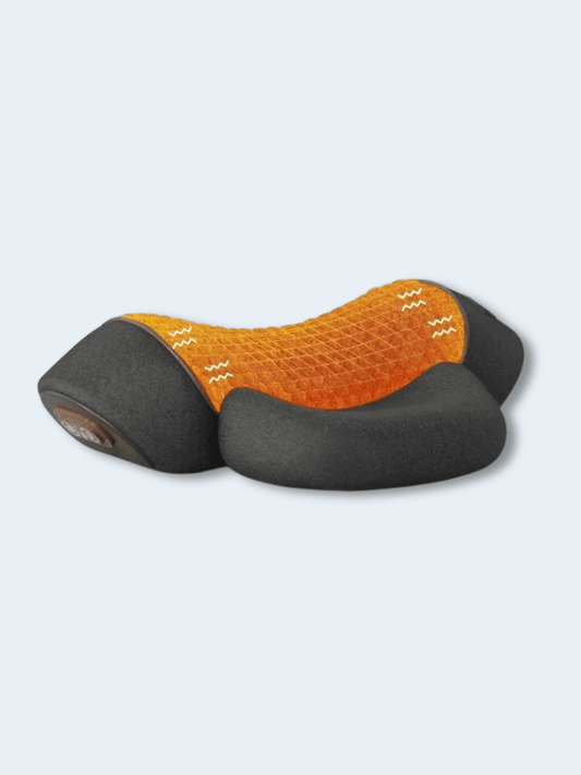 Coussin de Massage Cervical Électrique Gris – Chauffant & Vibrations Hot-Massage-B