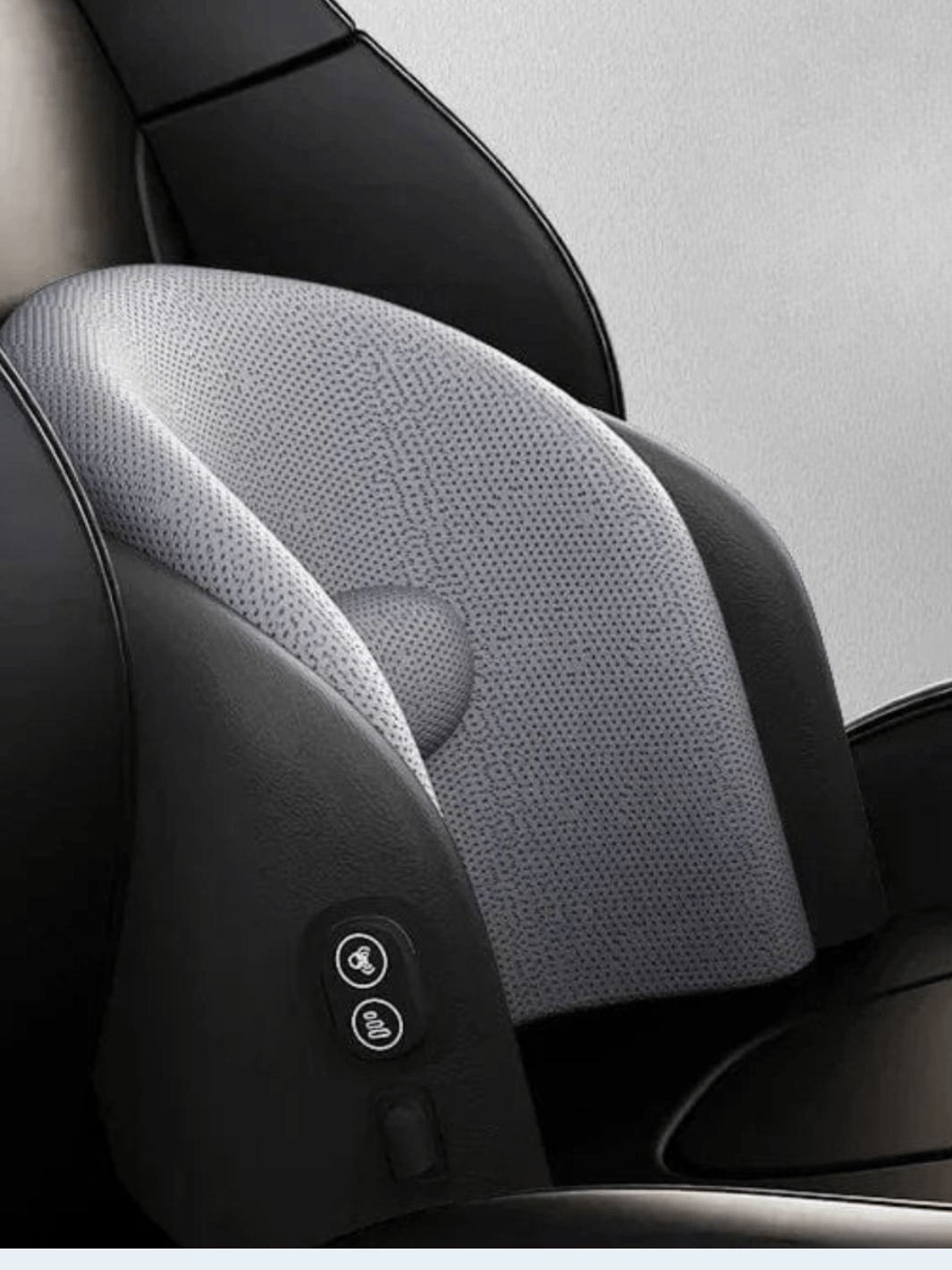 Coussin de Massage Voiture Gris – Soutien Dos et Taille Relaxant grey waist