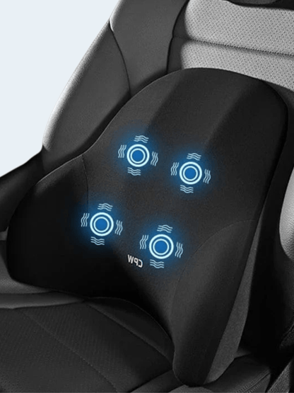 Coussin de Massage Voiture Noir – Vibrant avec Soutien Dos Noir