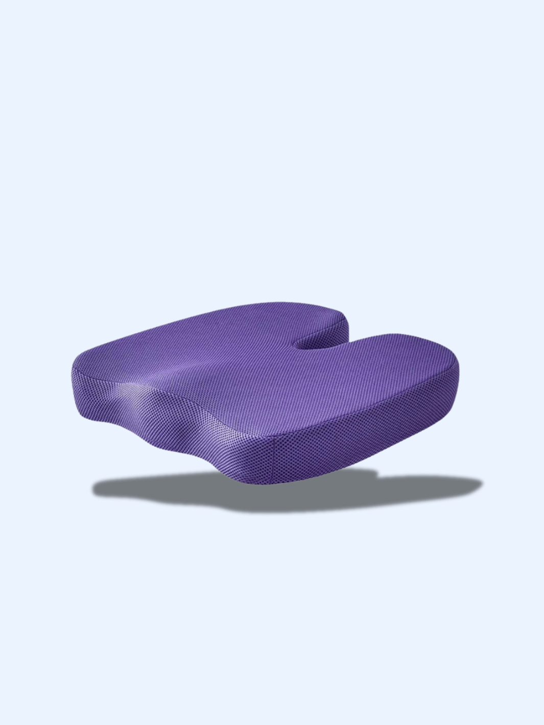 Coussin Orthopédique Mémoire de Forme – Siège Bureau & Massage violet