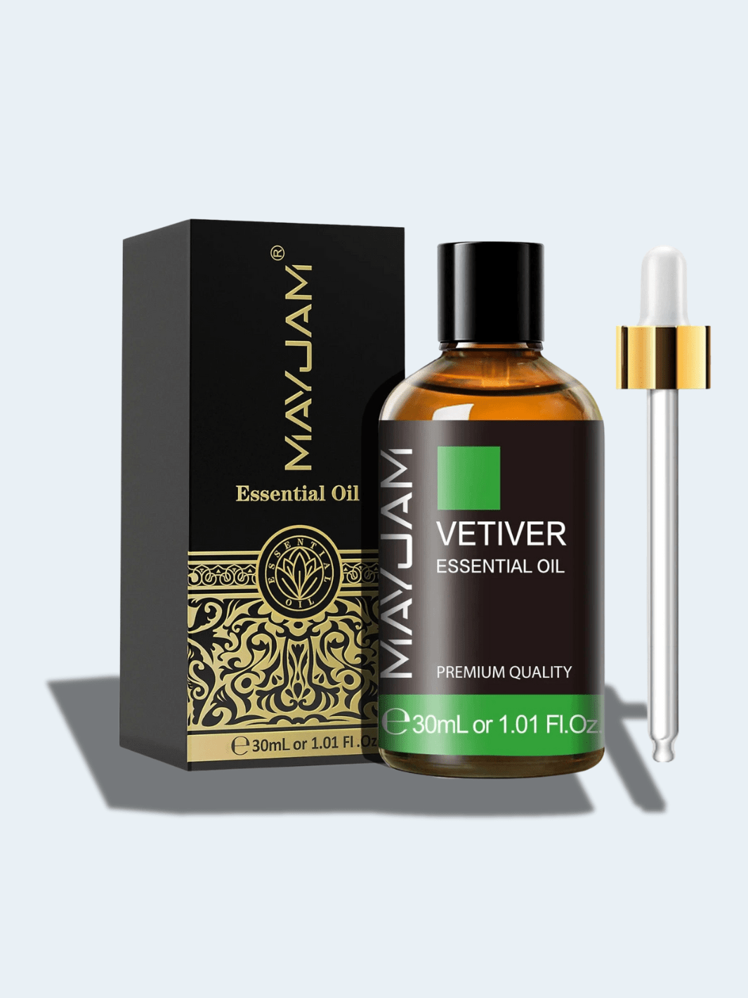 Huile Essentielle Vétiver – Massage Apaisant, Diffuseur et Soin Peau Vetiver