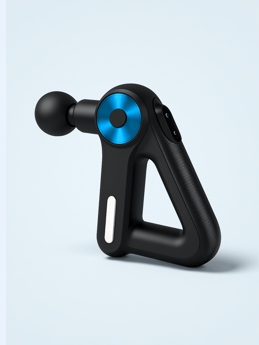 Mini Pistolet de Massage Bleu – 9 Têtes, Niveaux Force Réglable blue