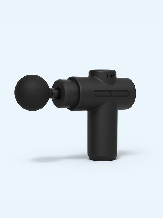 Mini Pistolet de Massage Noir – 6 Têtes Black 6heads