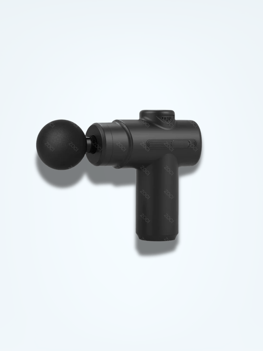 Mini Pistolet de Massage Noir 99 Niveaux – 8 Têtes + Sac Black 8heads Bag