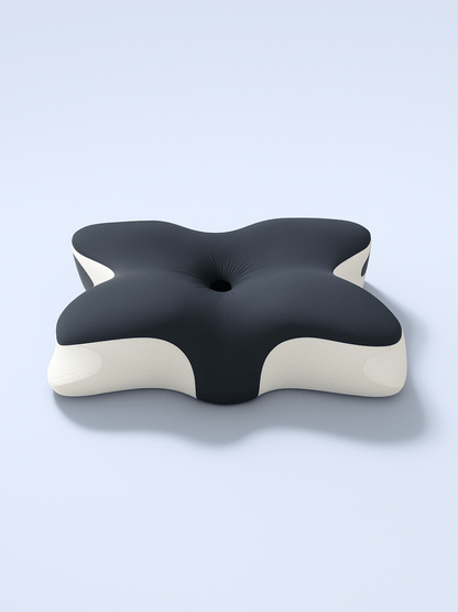 Oreiller Cervical Mémoire de Forme – Orthopédique Forme Papillon noir / 65x40x12cm