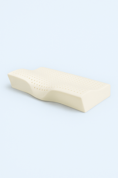 Oreiller Concave en Latex Thaïlandais – Massage Cervical Orthopédique Concave Pillow