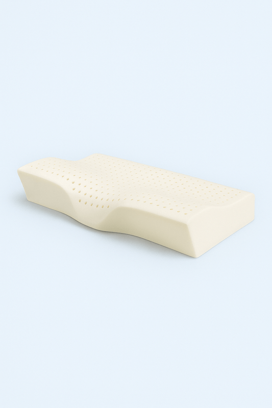 Oreiller Concave en Latex Thaïlandais – Massage Cervical Orthopédique Concave Pillow