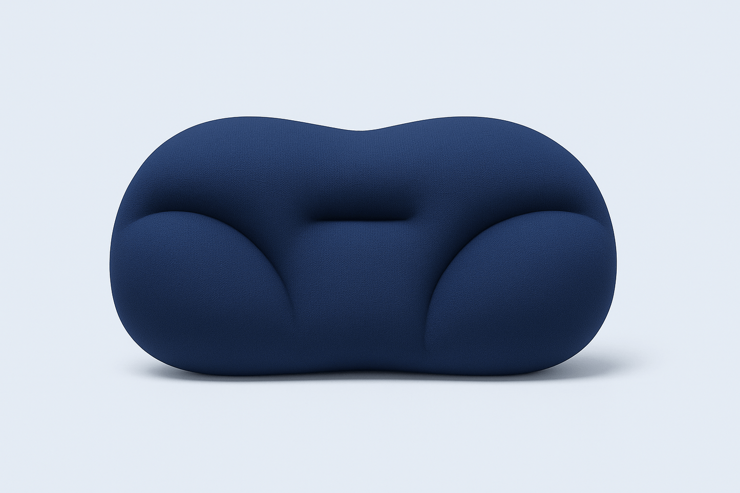 Oreiller Ergonomique Œuf Bleu Foncé 40x25x10cm – Mémoire de Forme 40x25x10cm