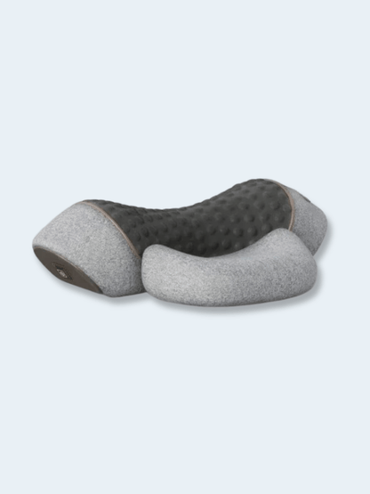 Oreiller Massant Cervical – Chauffant & Vibrant Mémoire de Forme A-Light Gray