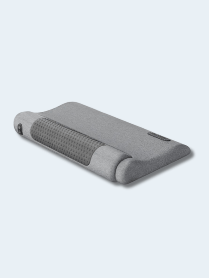 Oreiller Massant Shiatsu Cervical – Chauffant & Vibrant Mémoire de Forme Light Gray