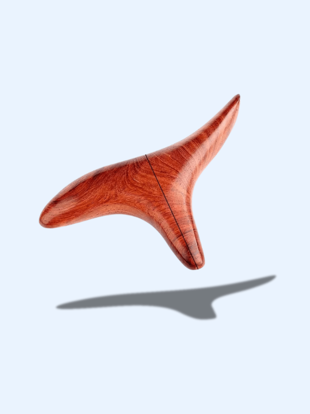 Outil de Massage Bois Rouge Gua Sha – Relaxation Musculaire et Bien-Être Bois Rouge