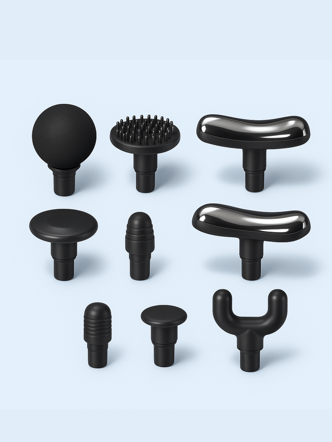 Pistolet de Massage Électrique Noir – 9 Vitesses Chauffant & Refroidissant black