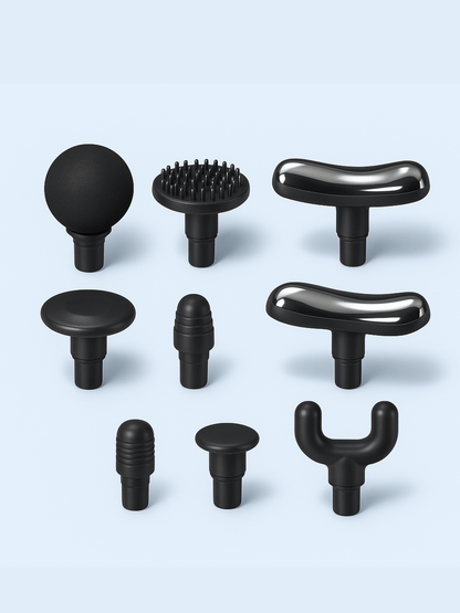 Pistolet de Massage Électrique Noir – 9 Vitesses Chauffant & Refroidissant black