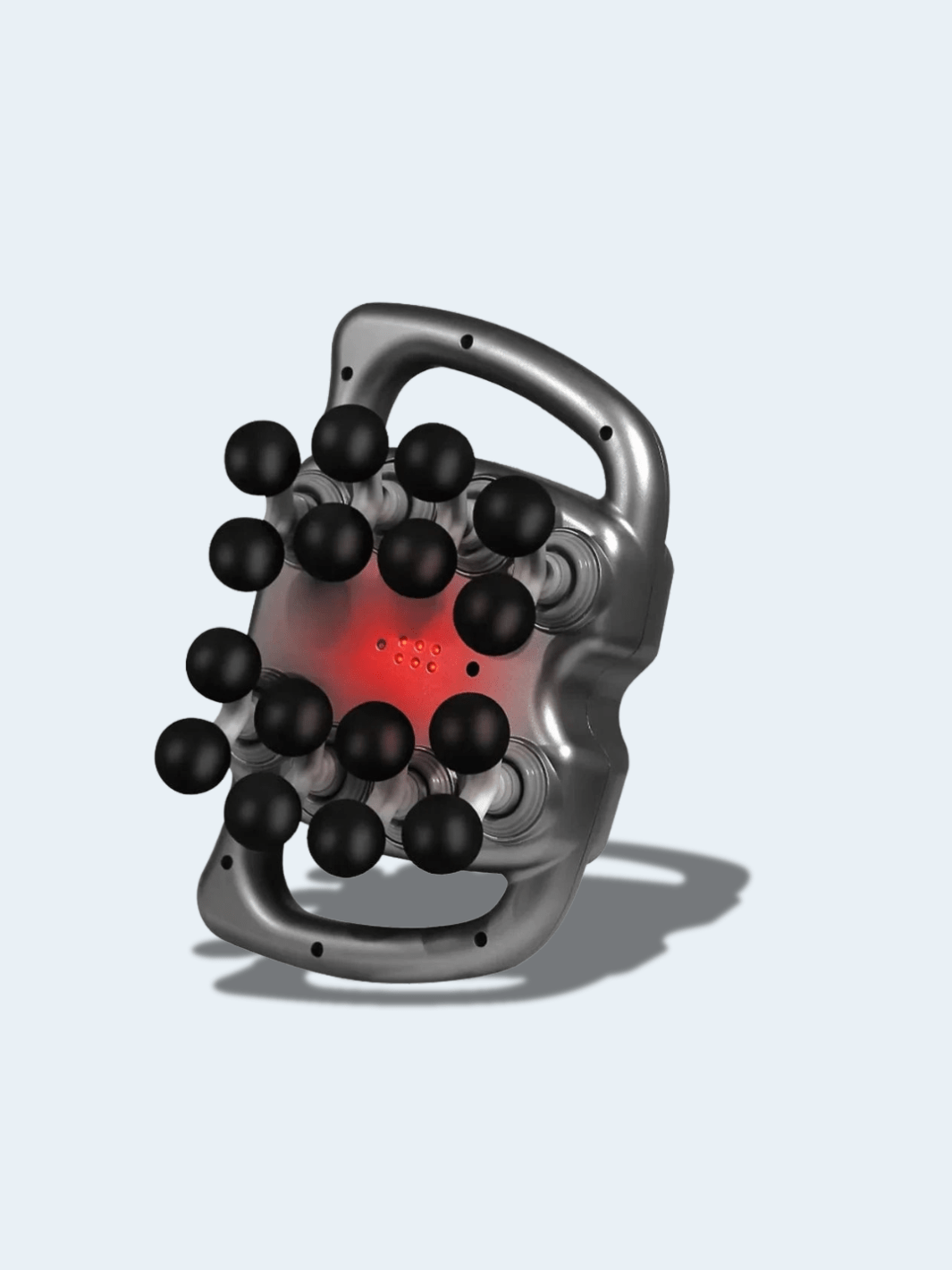 Pistolet de Massage Musculaire – 16 Têtes Haute Fréquence Professionnel gris