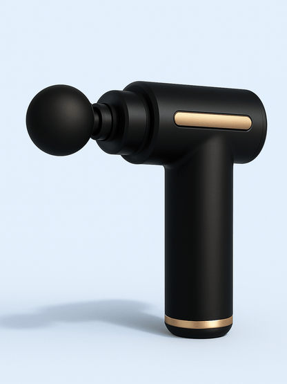 Pistolet de Massage Musculaire – Vibration Électrique Professionnel Digital Black