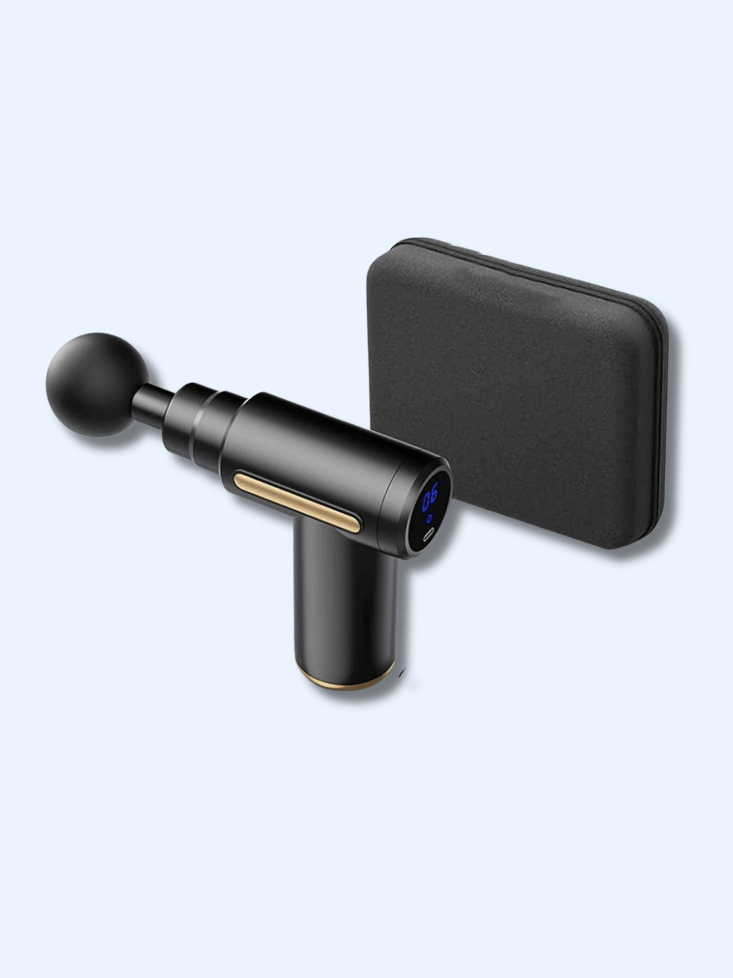 Pistolet de Massage Noir avec Boîte – Relaxation Musculaire pistolet + étui