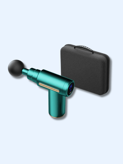 Pistolet de Massage Vert avec Boîte – Relaxation Musculaire Pistolet + étui