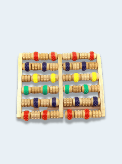 Rouleau de Massage Bois Pieds – Réflexologie et Soulagement du Stress 2