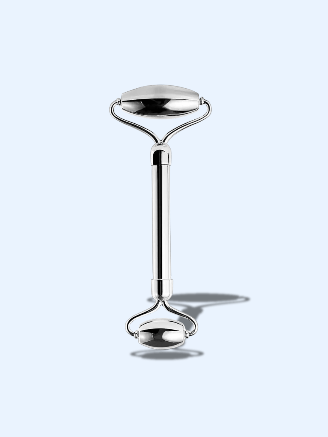 Rouleau Visage Acier Inoxydable avec Sac – Massage Drainage Lymphatique acier inoxydable