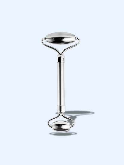 Rouleau Visage Acier Inoxydable avec Sac – Massage Drainage Lymphatique acier inoxydable