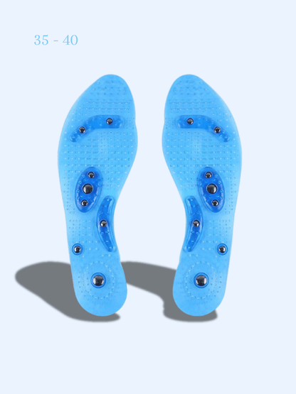 Semelles de Massage Magnétiques Bleu – Acupression pour pieds 35 - 40